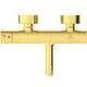 Wasserhahn in glänzendem Gold-Finish mit zwei Bedienelementen. Das Produkt stammt von Ideal Standard und ist für Badezimmeranwendungen konzipiert.